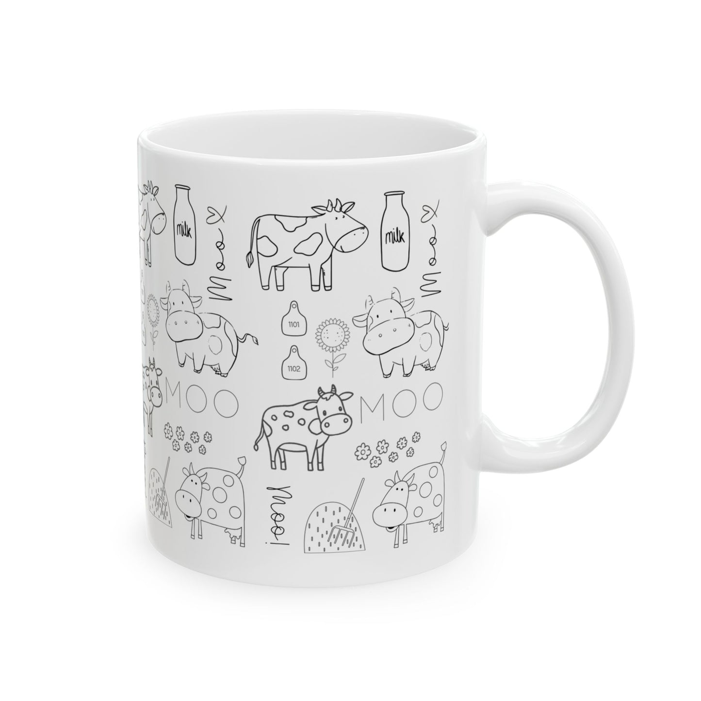 Cow Mug, 11oz