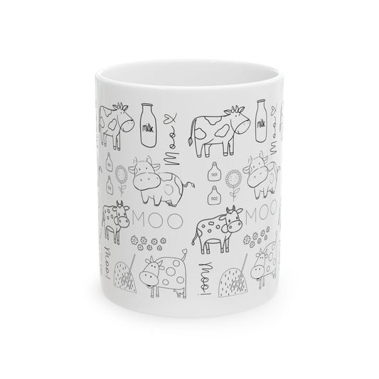 Cow Mug, 11oz