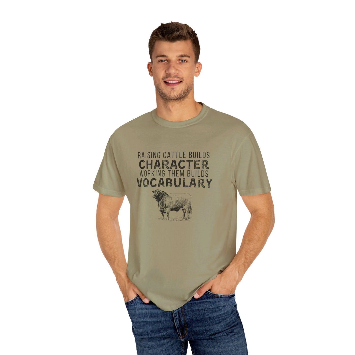 Men’s “Raising Cattle Builds Character” Shirt