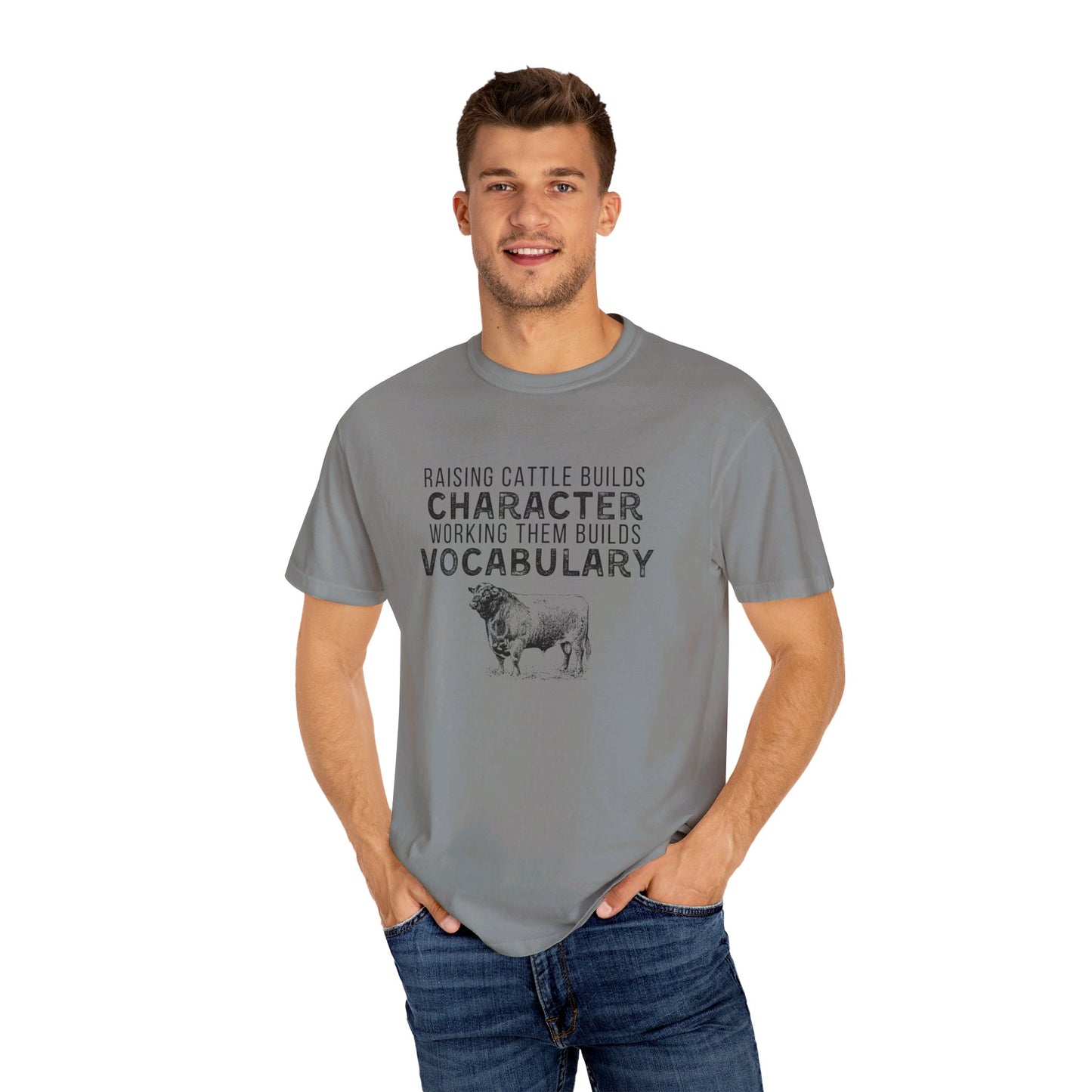 Men’s “Raising Cattle Builds Character” Shirt