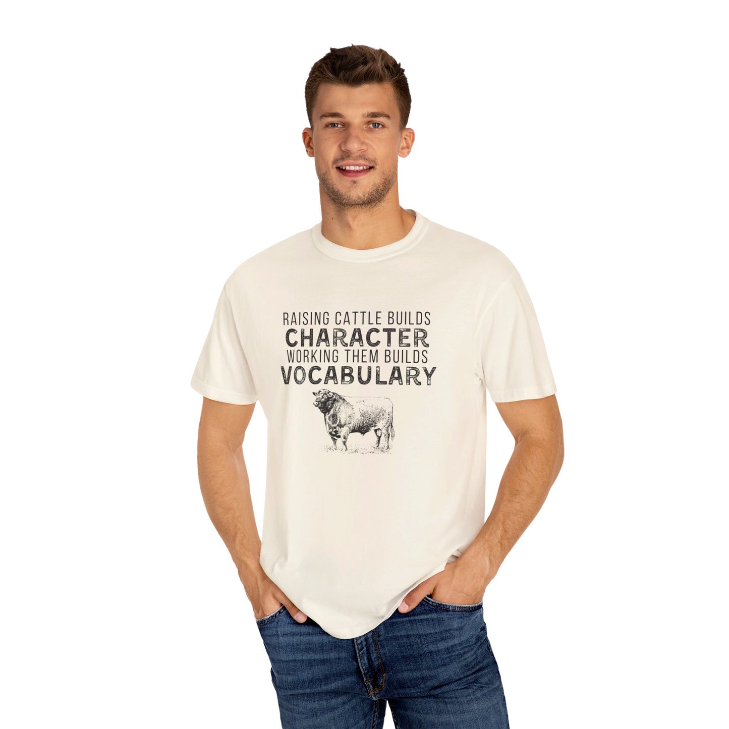 Men’s “Raising Cattle Builds Character” Shirt